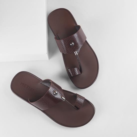 Men Brown Ethnic Kolhapuris