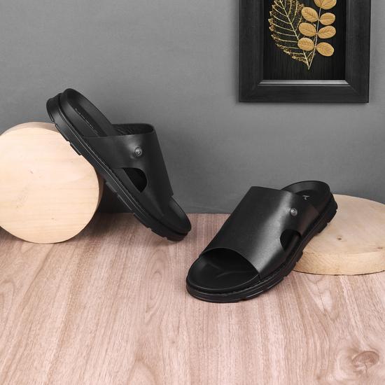 Men Black Casual Slippers