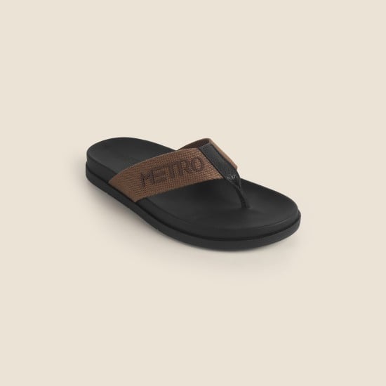Men Brown Casual Slippers