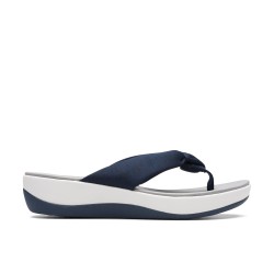 Women White-blue Casual Slippers