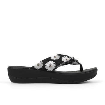 Clarks Women Black-multi Casual Slippers(SKU: 161-1611-53-3)