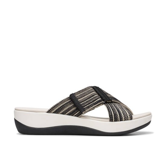 Women White-black Casual Slippers