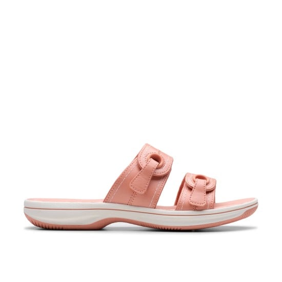 Women White-pink Casual Slippers