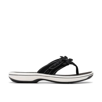 Clarks Women White-black Casual Slippers(SKU: 161-1617-69-3)