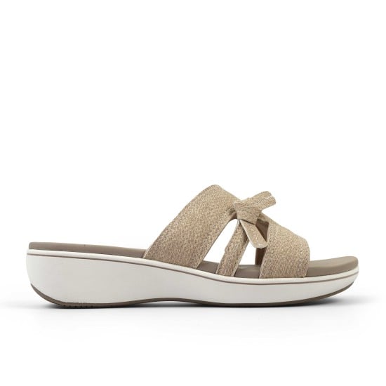 Women Beige-suede Casual Slippers