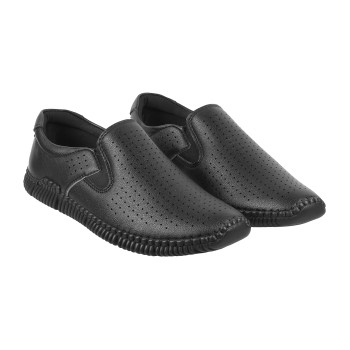 Walkway Men Black Casual Loafers(SKU: 17-10-11-40)