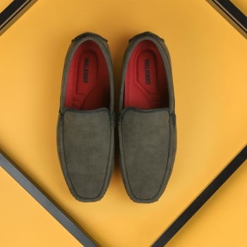Walkway Men Green-suede Casual Loafers(SKU: 17-32-36-40)