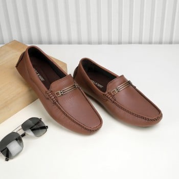Walkway Men Tan Casual Loafers(SKU: 17-57-23-43)