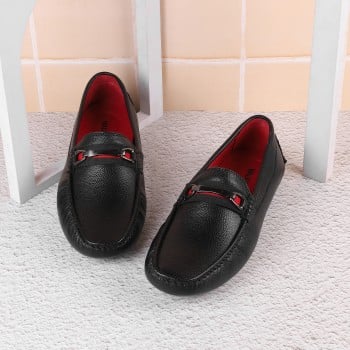 Walkway Men Black Casual Loafers(SKU: 17-58-11-40)