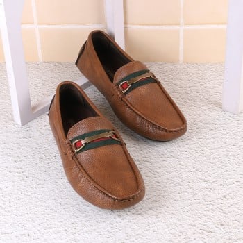Walkway Men Tan Casual Loafers(SKU: 17-58-23-41)
