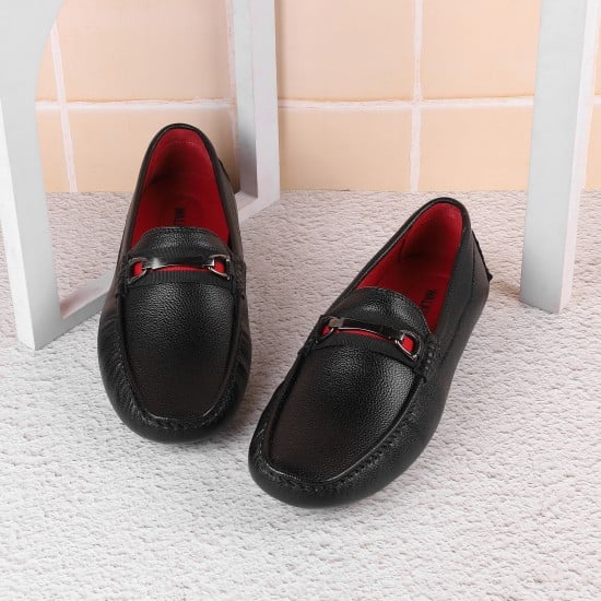 Men Black Casual Loafers