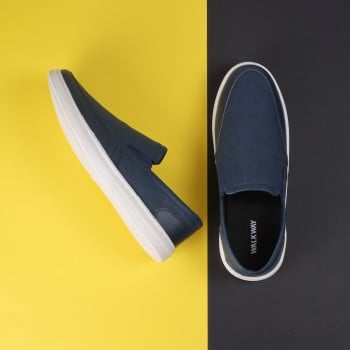 Walkway Men Blue Casual Loafers(SKU: 17-84-45-40)