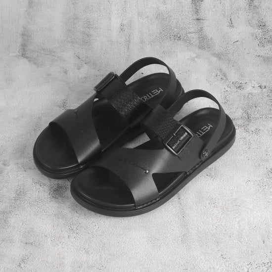 Men Black Casual Sandals