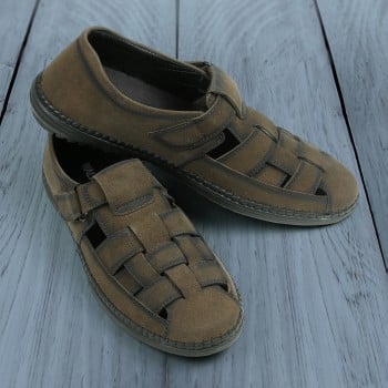 Walkway Men Olive Ethnic Sandals(SKU: 18-1034-49-41)