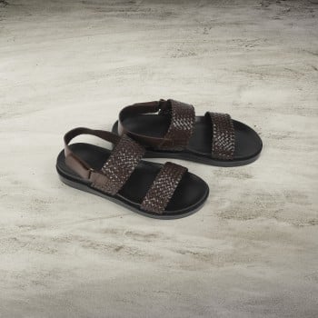 Metro Men Brown Casual Sandals(SKU: 18-1108-12-40)