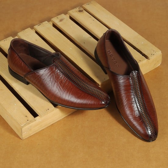 Men Tan Ethnic Jutis