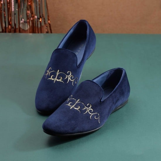 Men Blue Ethnic Jutis