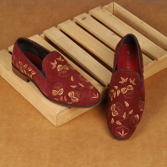 Men Wine Ethnic Jutis