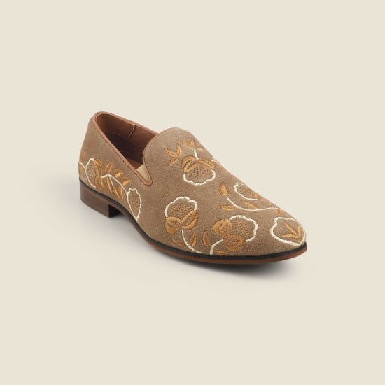 Men Beige Ethnic Jutis