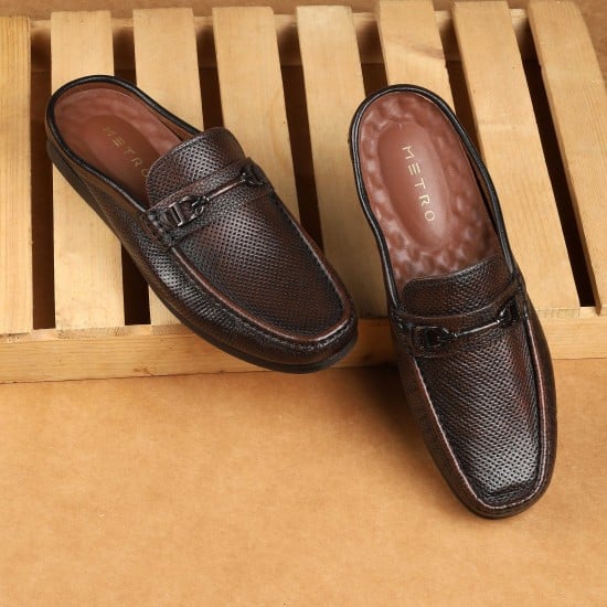 Men Brown Casual Slip Ons
