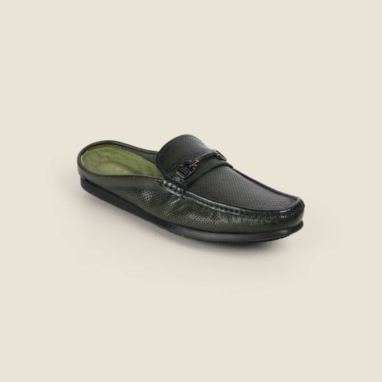 Men Olive Casual Slip Ons