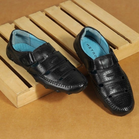 Men Black Casual Sandals