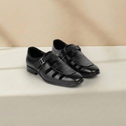 Men Black Ethnic Sandals