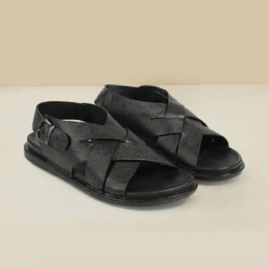 Men Black Casual Sandals