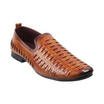 Walkway Men Tan Ethnic Sandals(SKU: 18-1376-23-40)