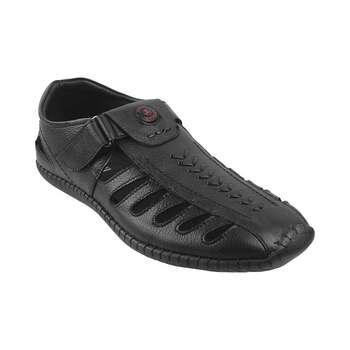 Mochi Black Casual Sandals