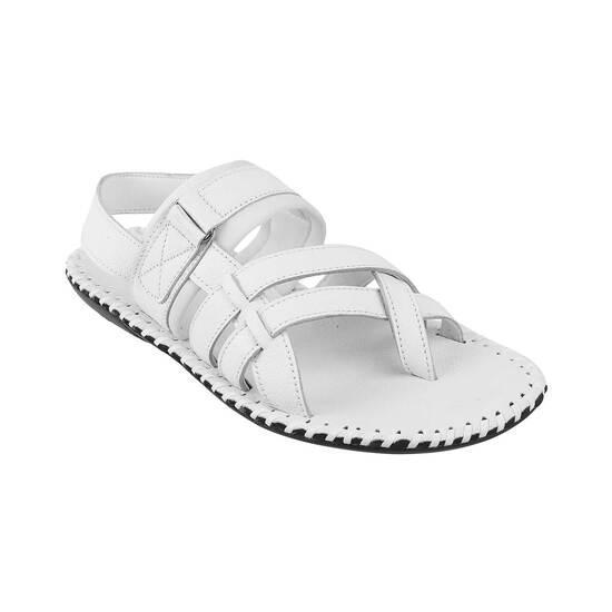 Metro White Casual Sandals