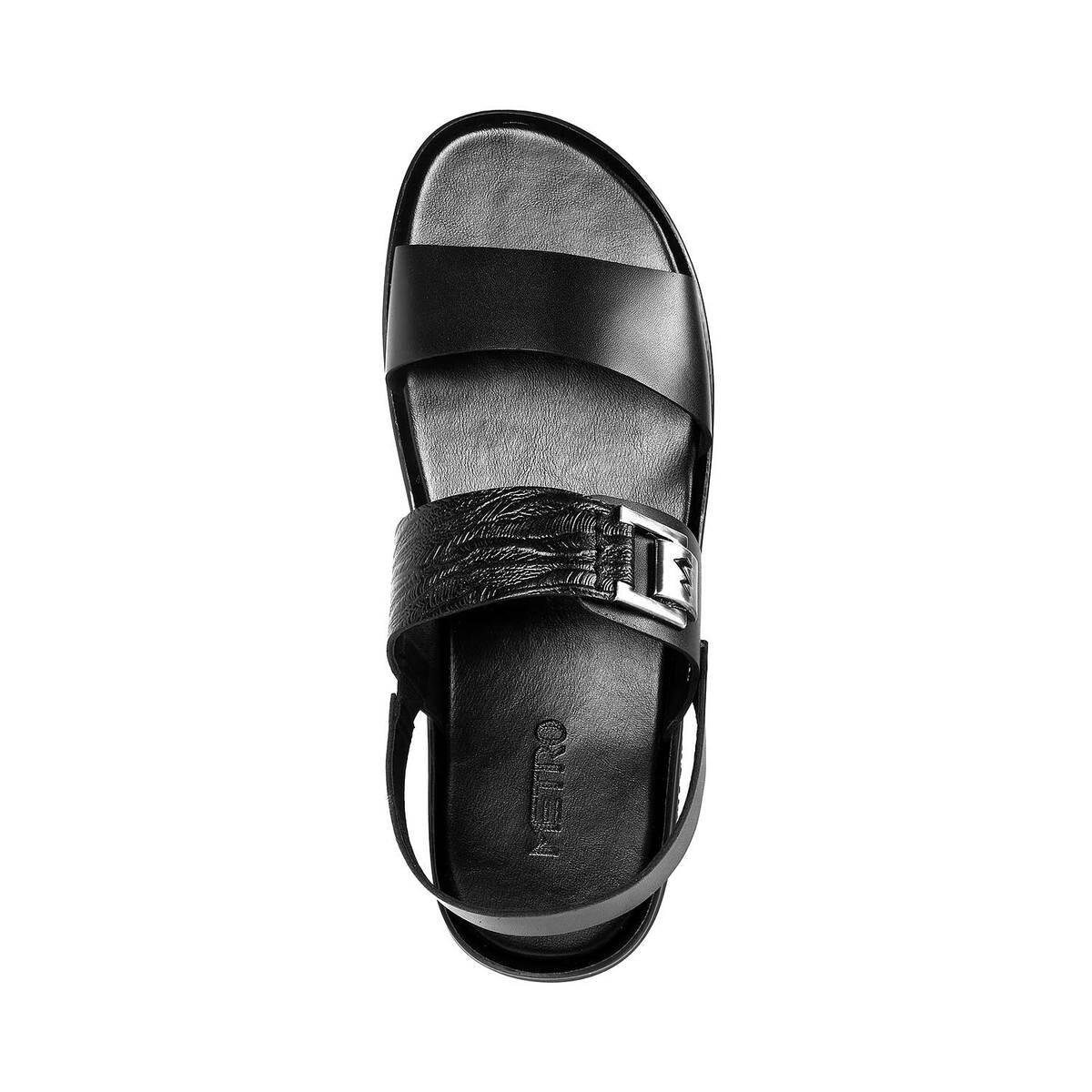 Metro Mens Velvet Black Sandals (Size (5 UK (39 EU)) : Amazon.in: Fashion-sgquangbinhtourist.com.vn