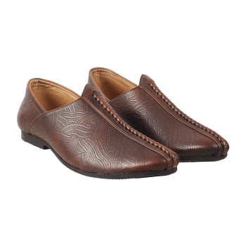 Walkway Men Tan Ethnic Jutis(SKU: 18-1566-23-42)