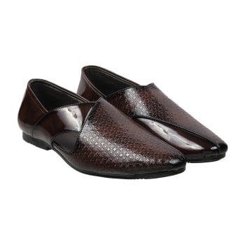 Walkway Men Brown Ethnic Jutis(SKU: 18-1567-12-42)
