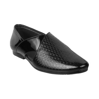 Walkway Men Black Ethnic Jutis(SKU: 18-1567-11-41)