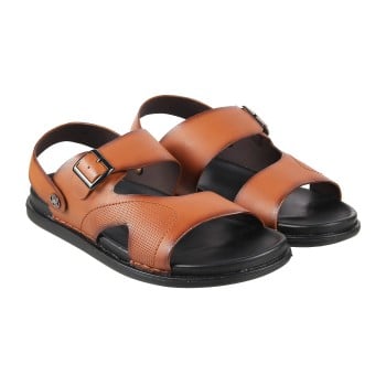 Walkway Men Tan Casual Sandals(SKU: 18-1586-23-41)