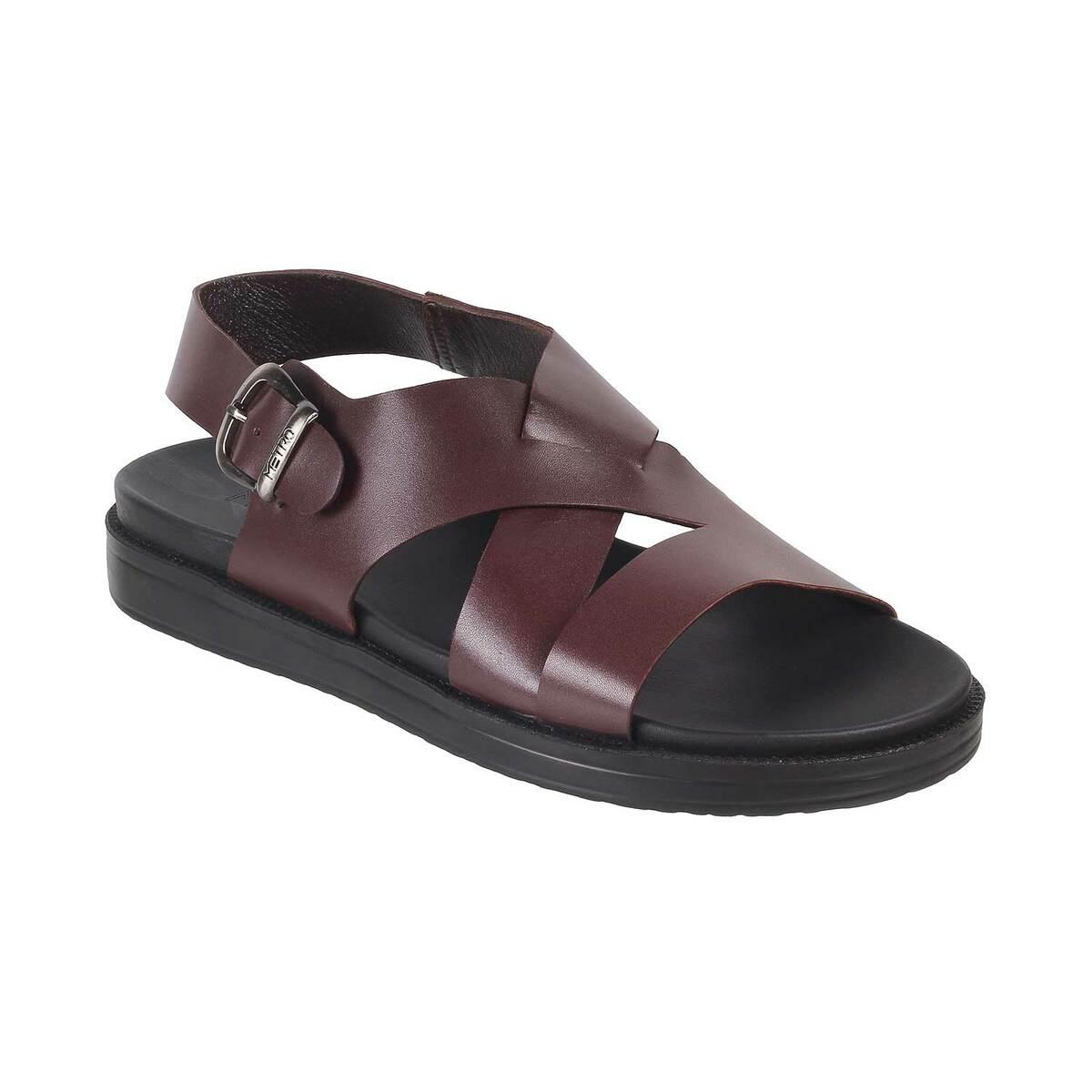Buy Men Black Casual Slippers Online | SKU: 16-245-11-40-Metro Shoes