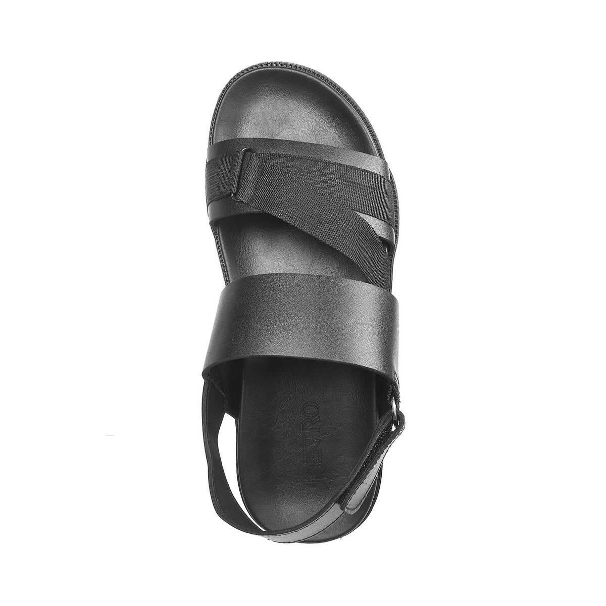 John Karsun - Black Men's Sandals - Buy John Karsun - Black Men's Sandals  Online at Best Prices in India on Snapdeal