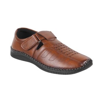 Walkway Men Tan Casual Sandals(SKU: 18-321-23-40)