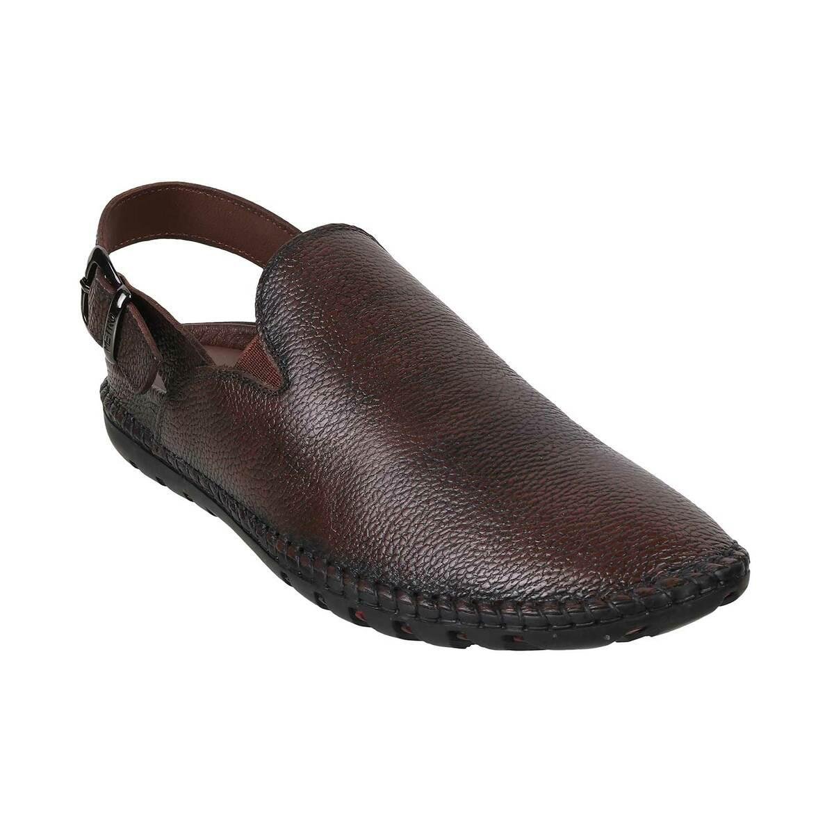Metro Mens Leather Maron Sandals (Size (9 UK (43 EU)) : Amazon.in: Fashion-sgquangbinhtourist.com.vn