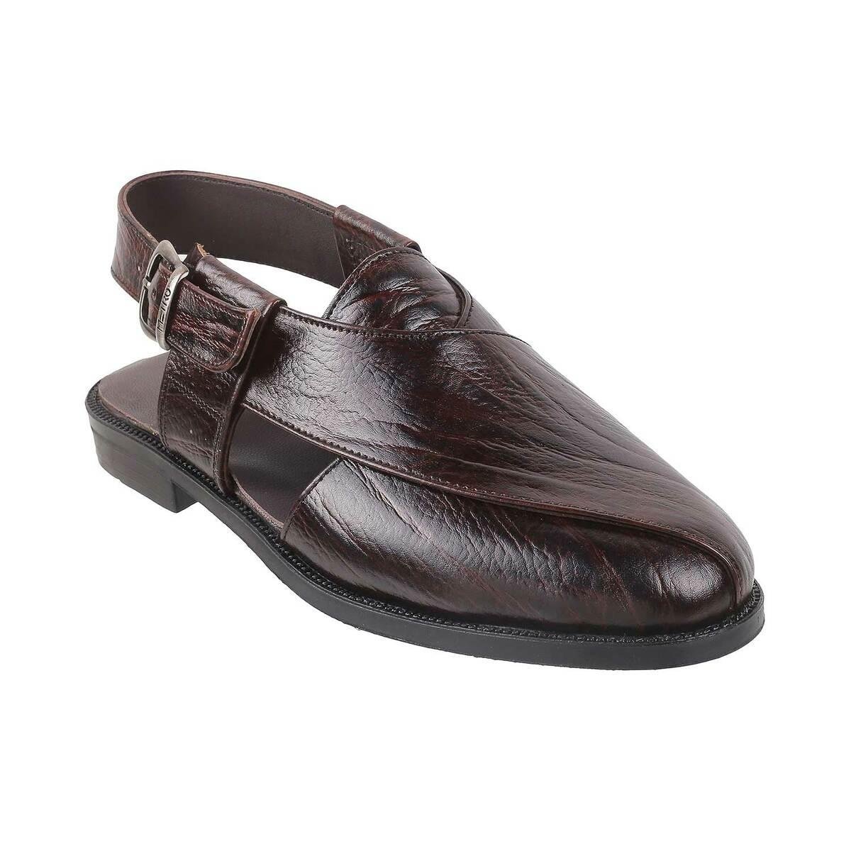 Buy Men Brown Ethnic Pathani Sandals Online | SKU: 18-360-12-40-Metro Shoes