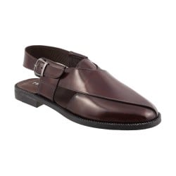 Men Maroon Ethnic Pathani Sandals