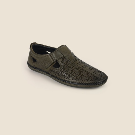 Men Olive Casual Sandals