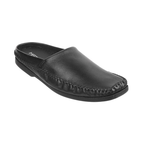 Men Black Casual Slip Ons