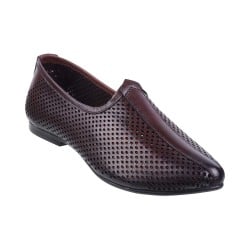 Men Brown Ethnic Jutis