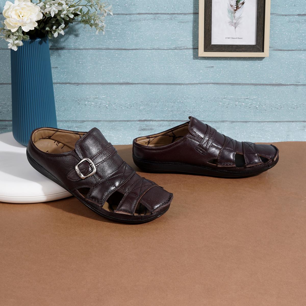 Buy Men Brown Casual Slip Ons Online | SKU: 18-544-12-40-Metro Shoes