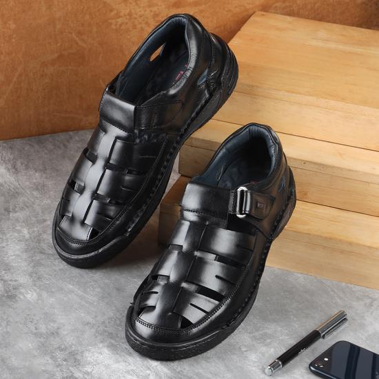 Men Black Casual Sandals