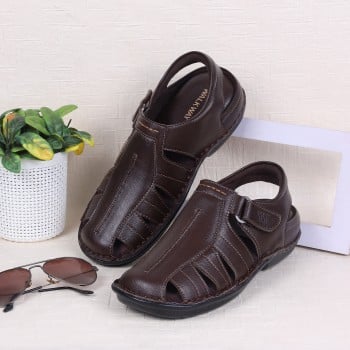 Walkway Men Brown Casual Sandals(SKU: 18-669-12-40)