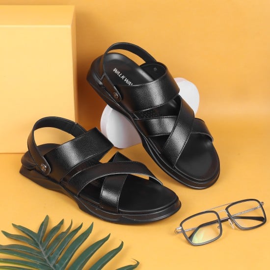 Men Black Casual Sandals