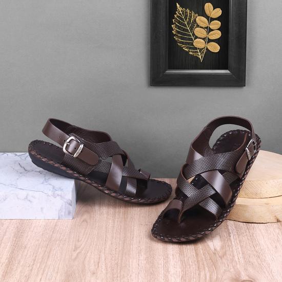 Men Brown Casual Sandals